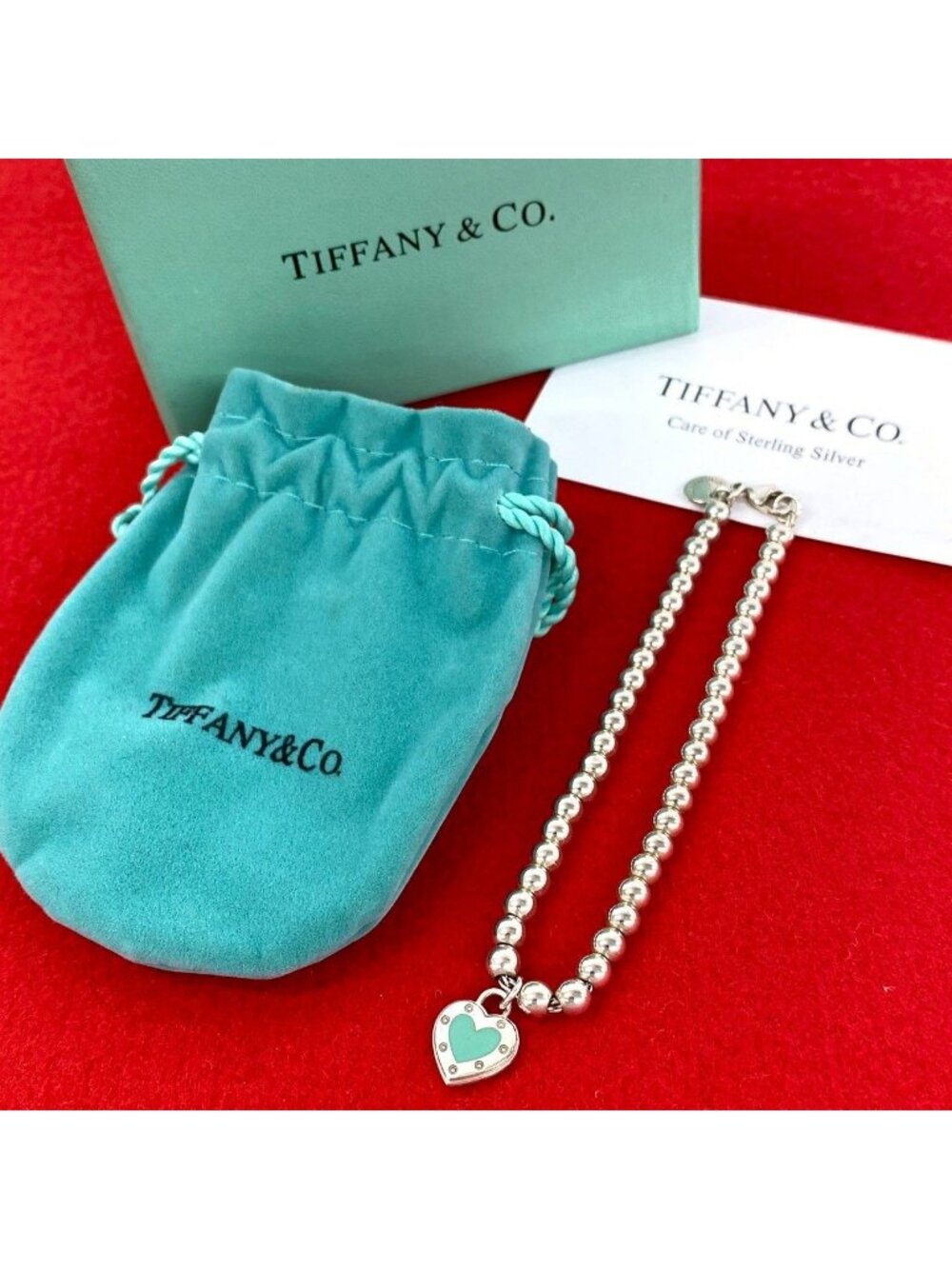 Tiffany & Co Box Return to Tiffany Beads Bracelet 925 Sterling Silver